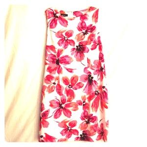 Alyx Sleeveless Pink Floral Sheath Dress
